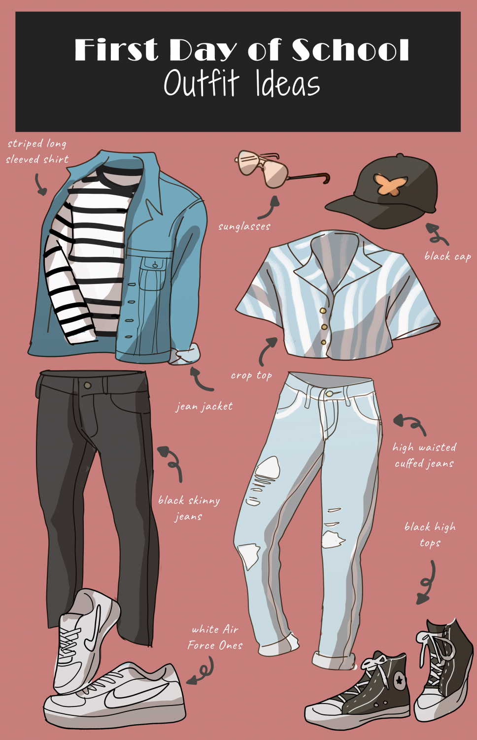first day of highschool outfit ideas