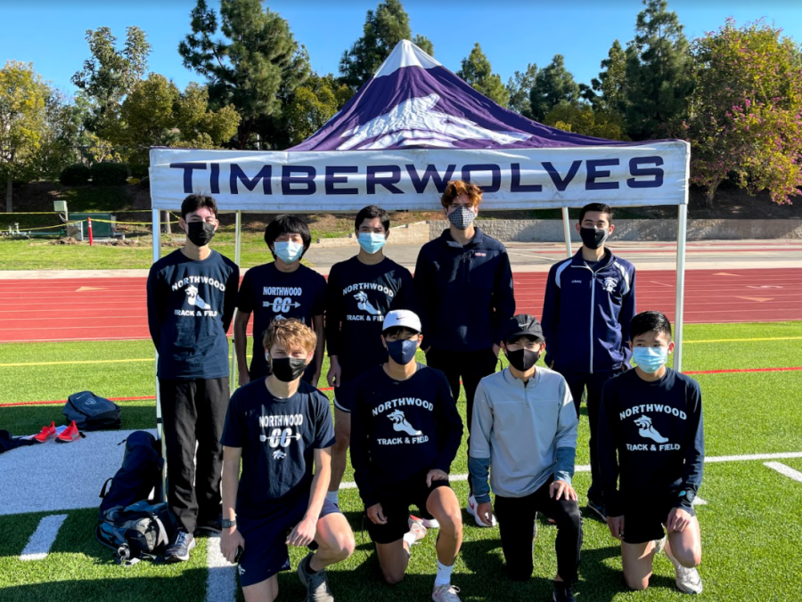 A FRESH START: Northwood’s Track and Field team huddles up following an exciting competition.