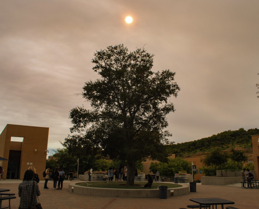 FIERY SKIES: Northwood students are greeted by thick smoke from the Dixie Fire in Northern California as they step outside.