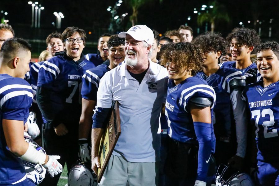 A NIGHT IN NORTHWOOD HISTORY: Rallied on by Pep Squad and an excited crowd, Northwood Football put on a dominant performance to claim its first-ever CIF title at Irvine Stadium, earning a ticket to the regional playoff game.