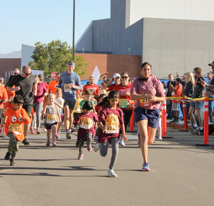 Everyone’s a winger: Many families are hoping to make the OC Turkey Trot a yearly tradition, both for the exercise and the bonding experience 