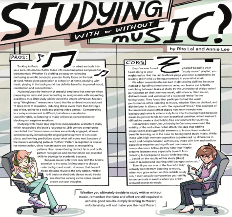 Studying with or without music? Pros and cons