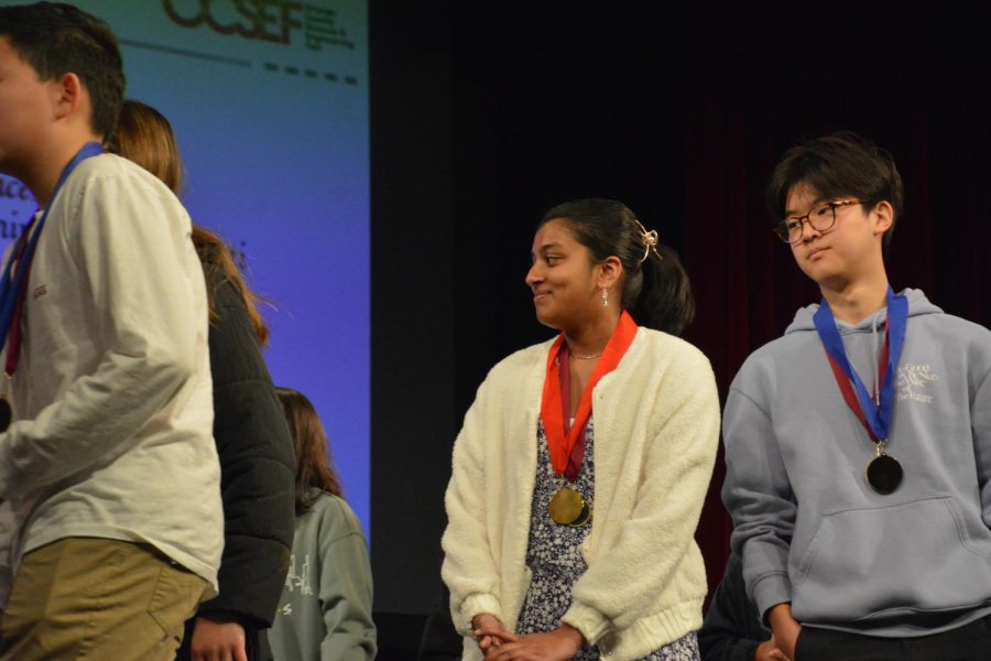 SCIENCE MATTERS: Sophomore Anika Bhat advances to state level
after winning second place in the Physiology/Medical division of OCSEF.
