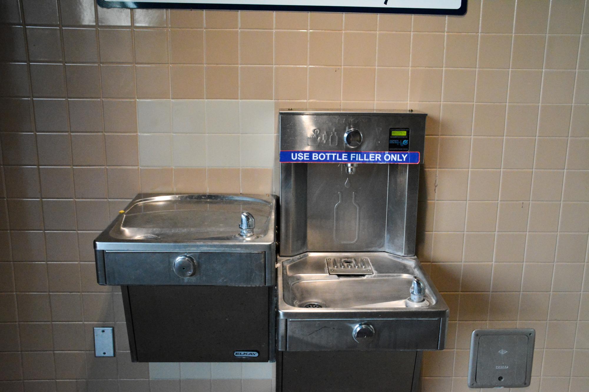 QUENCH YOUR THIRST: Northwood water dispensers, of which there are only three on campus, encourage a healthy amount of purchases from the cafeteria in terms of Gatorade and Boxed Water.