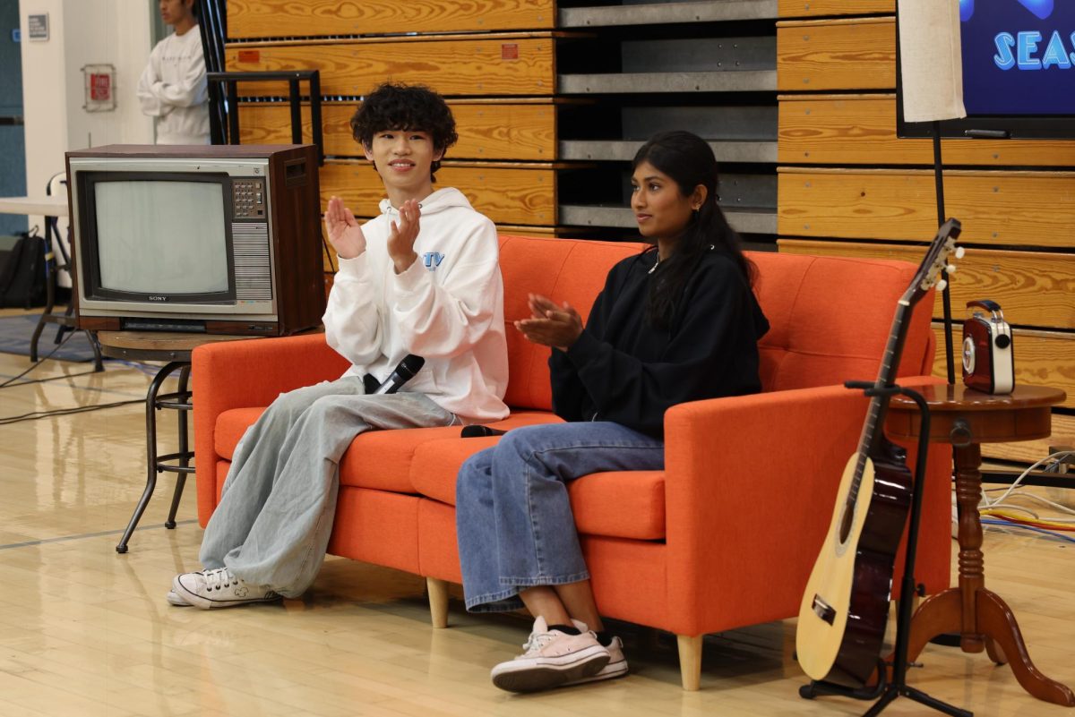 DESK: Junior Issac Lee and Senior Bharathi Kaliraj open the first Fine Arts Assembly and NTV Broadcast since before Covid-19.