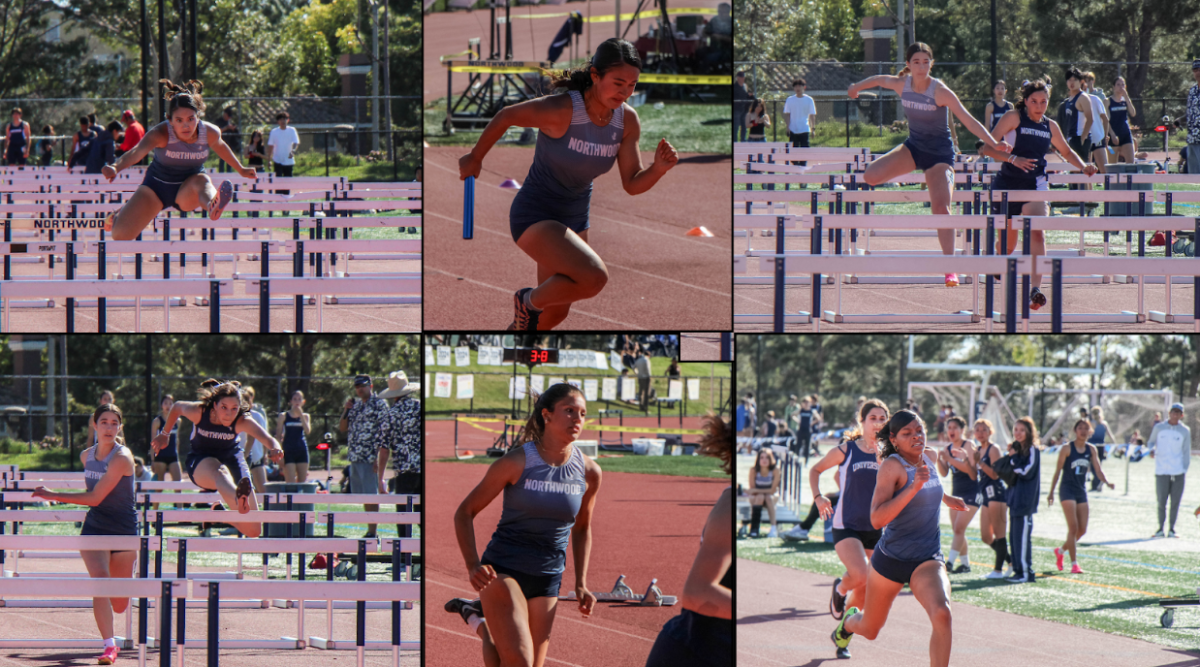 RACING TO THE TOP: Northwood’s Girls Track and Field races to victory in their home joint meet with University High to later win Co-Champions in league with several athletes showing their skills at CIF.