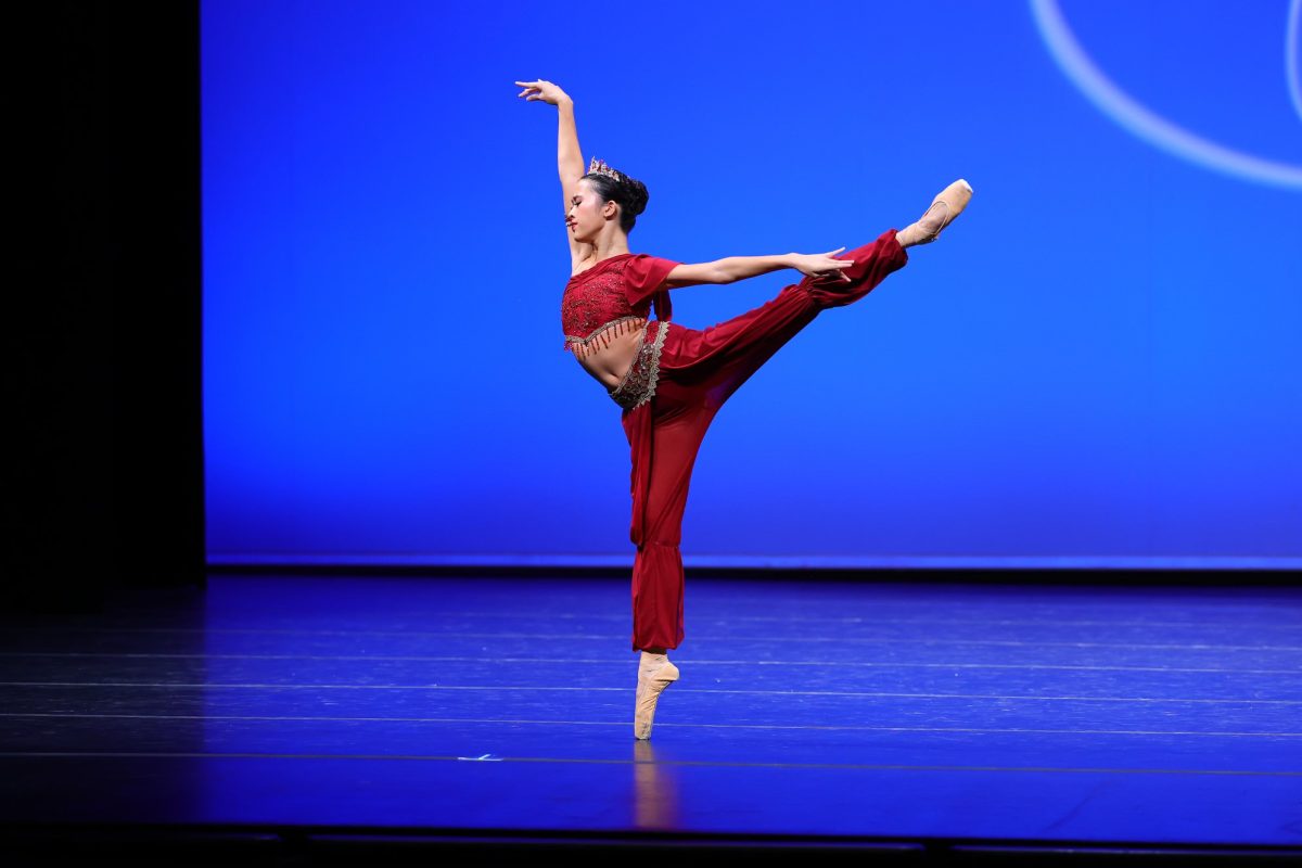 POISE AND PASSION: Junior Gemma Nguyen performs at the 20th American Dance Company International Ballet Competition. 