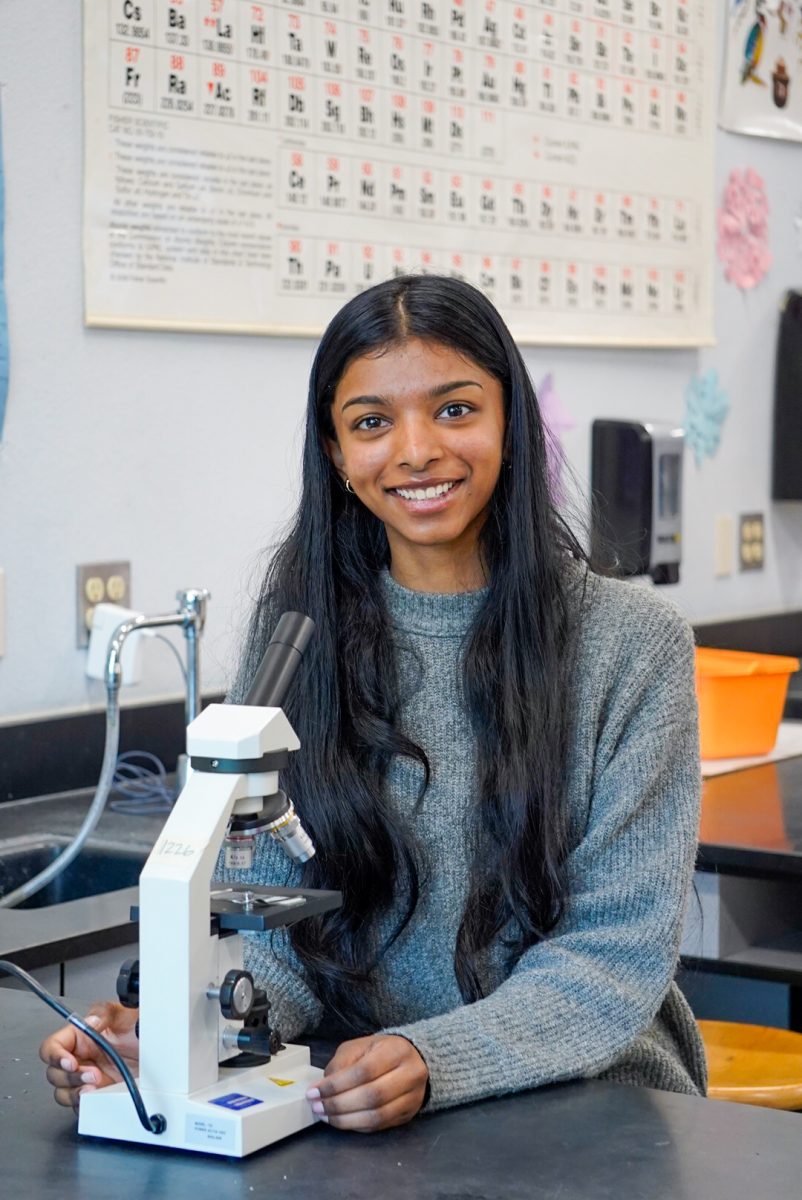 SCIENCE WITH A SMILE: Senior Snigdha Arun researches gene editing technologies for cancer treatment.