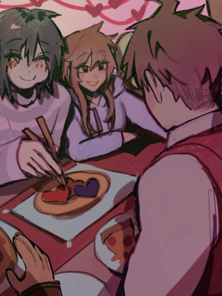 A HEARTY MEAL: Celebrate Valentines Day to your heart's content with your friends!