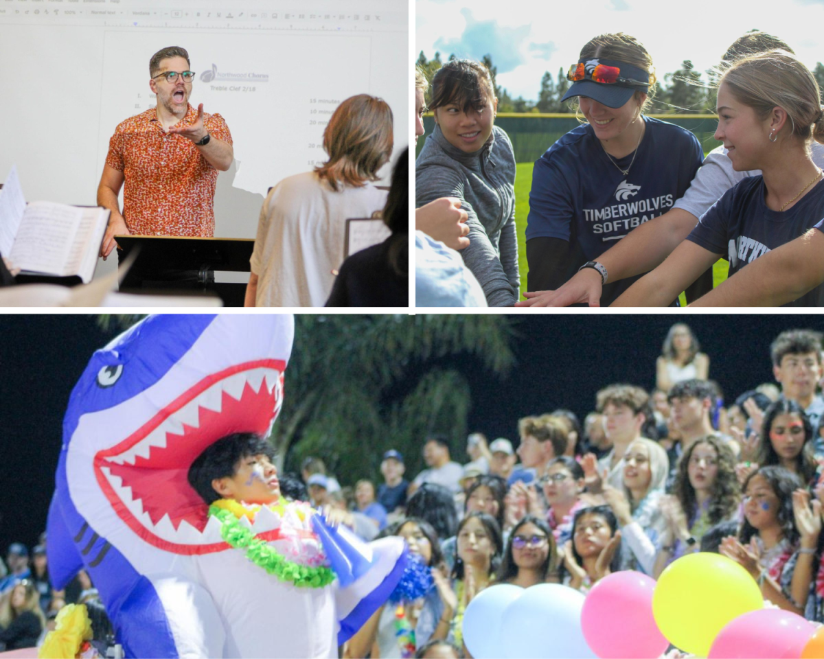 WE ARE BETTER TOGETHER: Northwood students form a mosaic of voices, united as one howling pack.