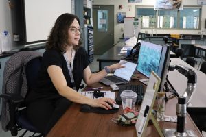 ORGAN-IZING A LESSON: New science teacher Marianna Robles uses her experience teaching AP Biology in TUSD to prepare class materials.