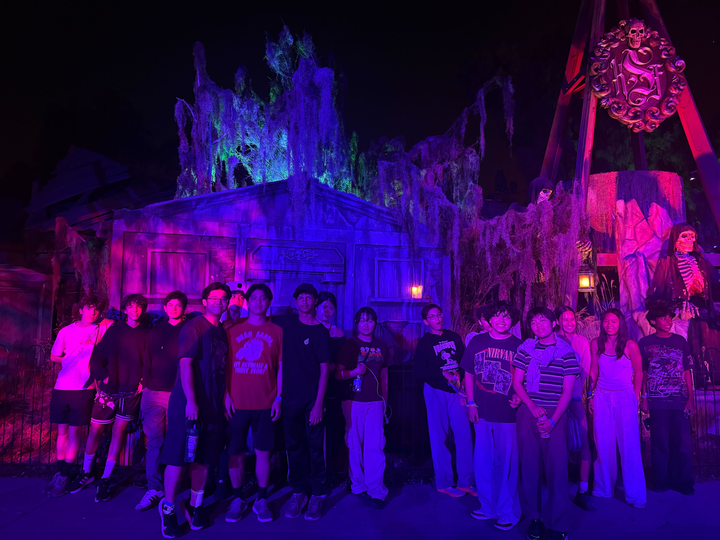 BONDING BRINGS BENEFITS: High School Youth Action Team celebrates its trip after riding roller coasters.