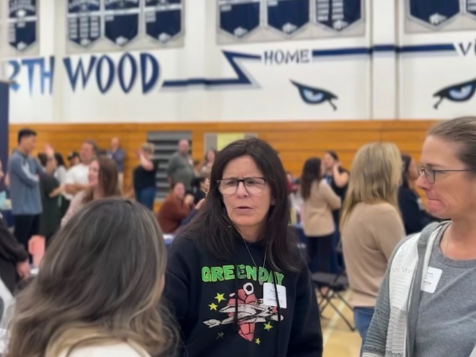 MESSAGING FOR MENTAL WELL-BEING: Teachers from Northwood High School, Sierra Vista Middle School and all five feeder schools come together to discuss strategies for addressing challenges to student well-being.