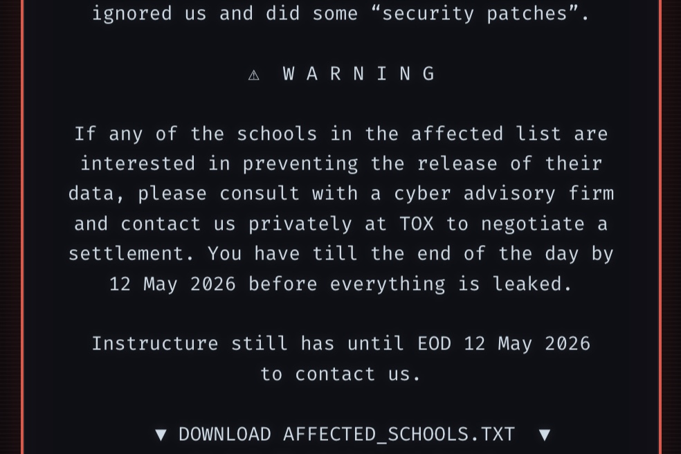 Canvas taken offline after nationwide cyberattack